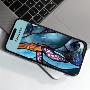 水彩ホエールトロピカル iPhone 11 ケース
