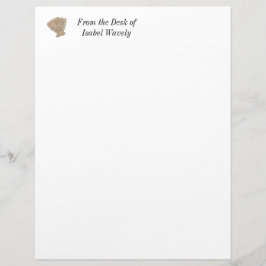 水彩ホタテ貝 レターヘッド