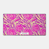 水彩ホットピインスパイアンクバラパターン デスクマット (正面)