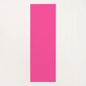 水彩ホットピンクのエネルギッシュ鮮やかアート ヨガマット (裏面)