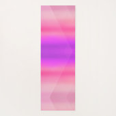 水彩ホットピンクヨガモダンマット ヨガマット (裏面)