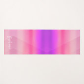 水彩ホットピンクヨガモダンマット ヨガマット (正面(横))