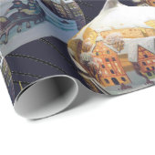 水彩ホリデークリスマスシーンオーナメント | ラッピングペーパー (ロールコーナー)