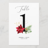 水彩ホリデーグリーナリー+金ゴールドテーブル番号1 プログラム (正面)