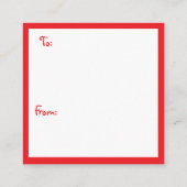 水彩ホリデー先生最高のギフト エンクロージャーカード (裏面)