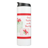 水彩ホリデー先生最高のギフト タンブラー (回転右)