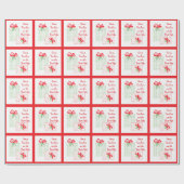 水彩ホリデー先生最高のギフト ラッピングペーパー (フラット)