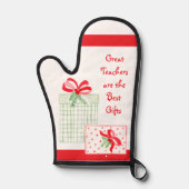 水彩ホリデー素晴らし先生最高のギフト 鍋つかみ (正面)