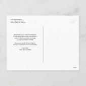 水彩ホリーと緑の2枚の写真コラージュ シーズンポストカード (裏面)