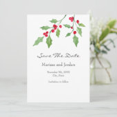 水彩ホリースプリグ日付の保存 セーブザデート (スタンド正面)