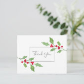 水彩ホリースプリングサンキューカード サンキューカード (スタンド正面)