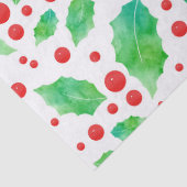 水彩ホリーパターン 薄葉紙 (詳細)