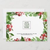 水彩ホリーレッドベリー |商品券 (裏面)