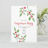 水彩ホリー春 招待状 (スタンド正面)