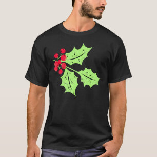 水彩ホリ葉ーと果実 Tシャツ