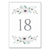 水彩ホワイトアネモンスガーランドテーブル番号 テーブルナンバー (裏面)