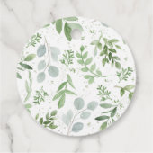 水彩ホワイトカボチャ秋の結婚式サンキューユナイズ フェイバータグ (裏面)