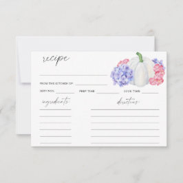 水彩ホワイトカボチャ – レシピカード