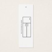 水彩ホワイトビジネス服つるラベル (裏面)