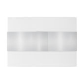 水彩ホワイトフラワーゴールデンフレームシルバーティール(緑がかった色) 招待状ベリーバンド (裏面例)