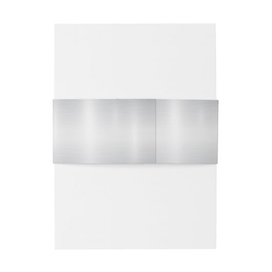 水彩ホワイトフラワーゴールデンフレームシルバーティール（緑がかった色） 招待状ベリーバンド (裏面例)