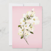 *~*水彩ホワイトローズブライダルシャワーピンク 招待状 (裏面)