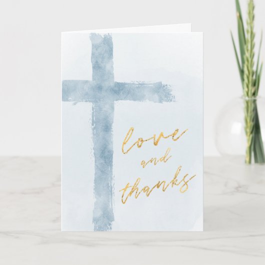 水彩ホーリークロスサンキューカード カード (正面)