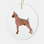 水彩ボクサー セラミックオーナメント (左)