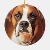 水彩ボクサー セラミックオーナメント (裏面)