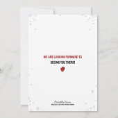 水彩ボクシングベビーシャワー招待状 招待状 (裏面)