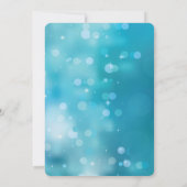 水彩ボケのSave the Date ウェディング カレンダー 招待状 (裏面)