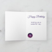 水彩ボタン縫い付けカード カード (内部)