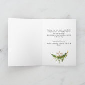 水彩ボヘミアンクリスマス組成物 シーズンカード (内部)