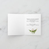 水彩ボヘミアンクリスマス組成物 シーズンカード (内部)