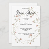 水彩ボヘミアンスタイルのウェディングシャワー招待状 招待状 (正面/裏面)