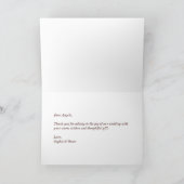 水彩ボヘミアンフラワー感謝カード サンキューカード (内部)