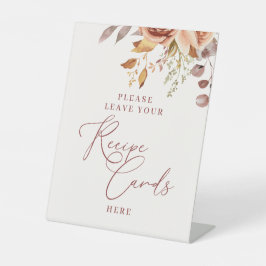 水彩ボヘミアンフラワー ブライダルシャワー 台座サイン