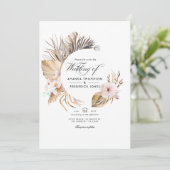 水彩ボヘミアンベディング 招待状 (スタンド正面)