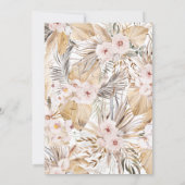 水彩ボヘミアンベディング 招待状 (裏面)