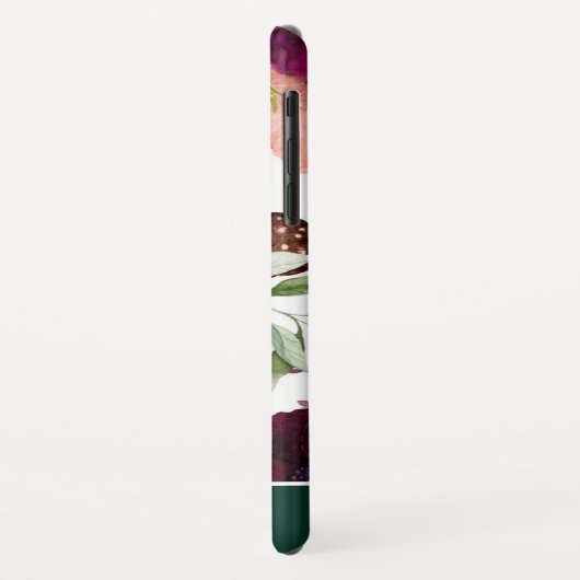 水彩ボヘミアン花柄 Case-Mate iPhoneケース (裏面/左)