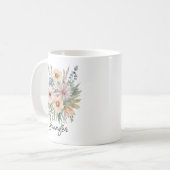 水彩ボヘミアン野草 コーヒーマグカップ (正面左)