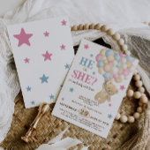 水彩ボホジェンダーが青いピンクを明かす 招待状