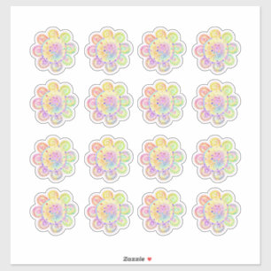 水彩ボホスタイルひまわり シール