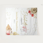 水彩ボホバチェロレッテ背景 タペストリー (正面(横))