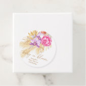 水彩ボホパンパスグラス – ベビーシャワー フェイバータグ (インサイチュ)