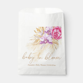 水彩ボホパンパスグラス – ベビーシャワー フェイバーバッグ