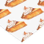 水彩ボホパンプキンパイパターン ロングテーブルランナー (コーナー)