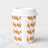 水彩ボホパンプキンパイパターン 紙コップ (右)