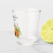 水彩ボホヒマワリ結婚フローラ ショットグラス (右)