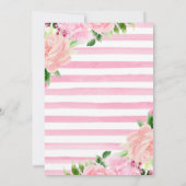 水彩ボホピンク夏の花Sweet sixteen 招待状 (裏面)